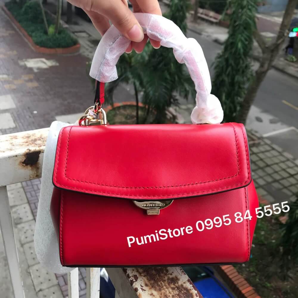 Túi xách Michael Kors Ava XS Bright Red (đỏ da mềm)