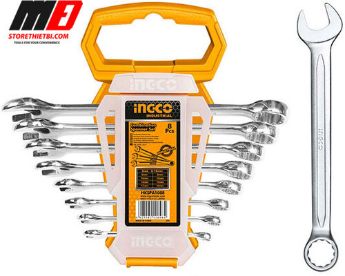 Bộ 8 cờ lê vòng miệng ingco hkspa1088-i