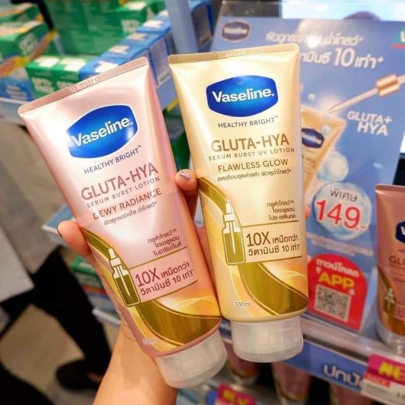 Sữa Dưỡng Thể Vaseline Healthy Bright Gluta HYA Serum 10X