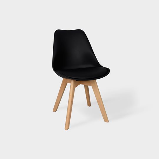 ghế eames chân gỗ có đệm