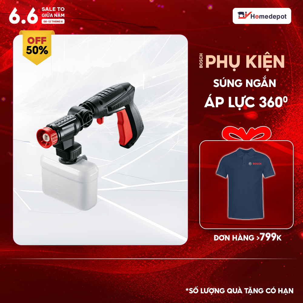 Đầu phun áp lực cao Bosch 360 độ F016800536