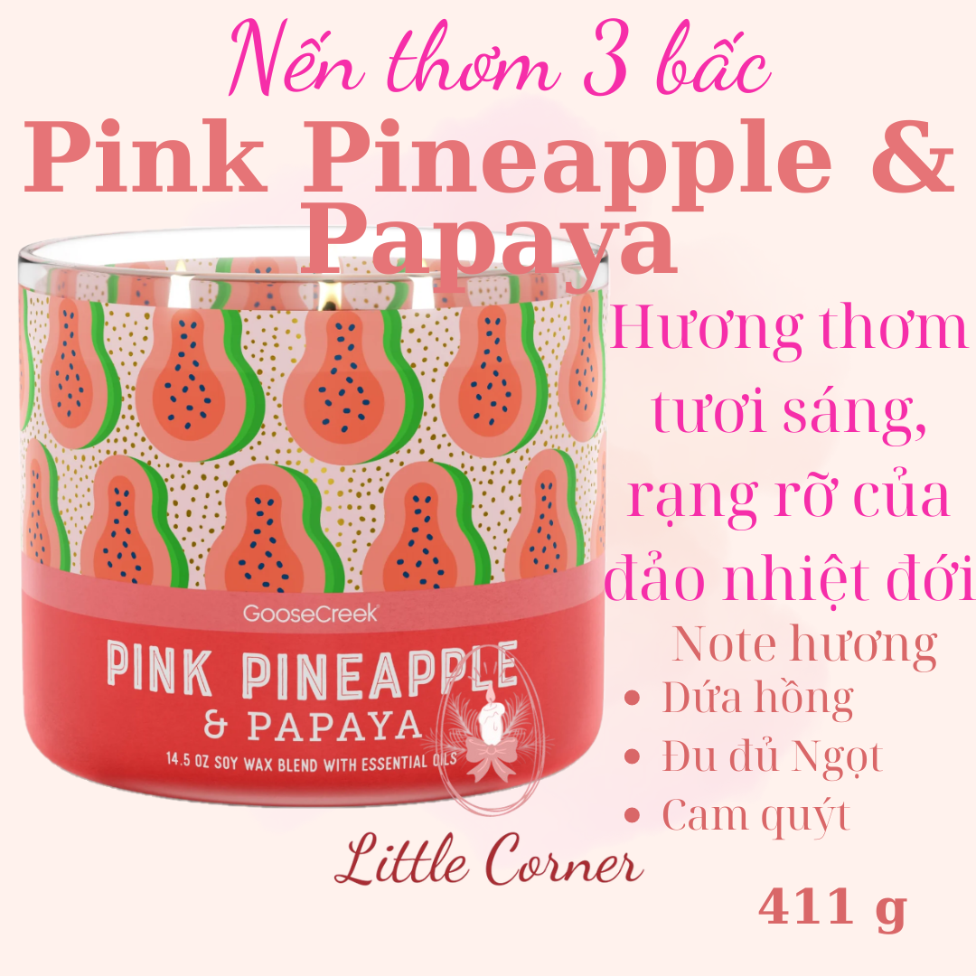 Nến thơm 3 bấc GOOSE CREEK (411g)