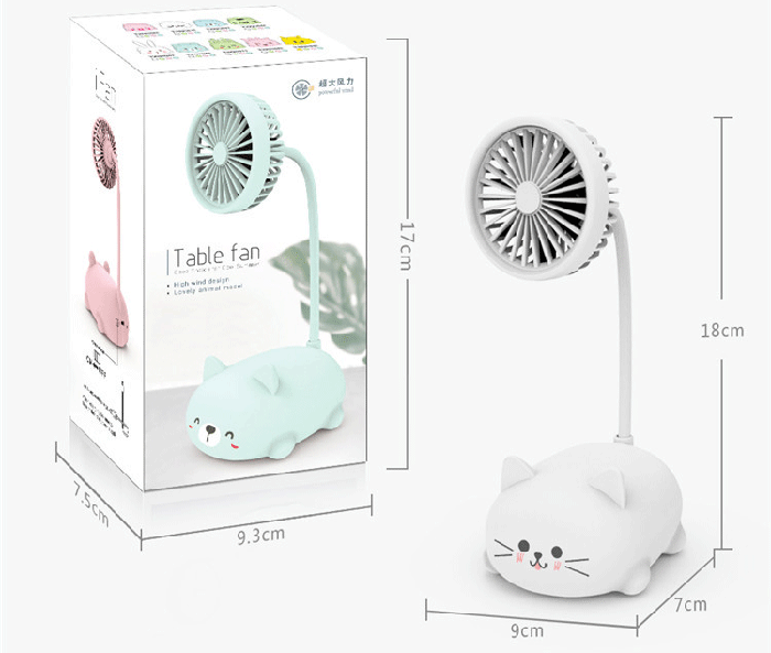 [HCM]Quạt sạc điện mini đế hình thú ngộ nghĩnh