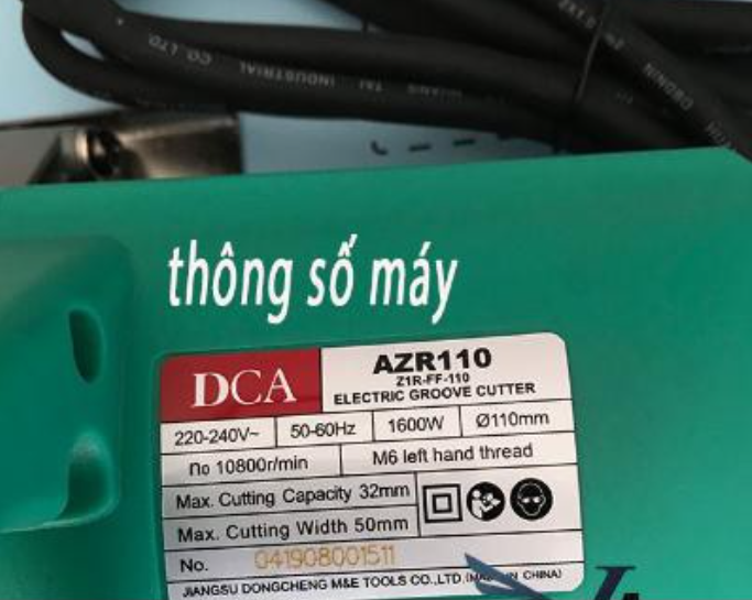 Máy cắt rãnh tường 2 lưỡi DCA AZR 110