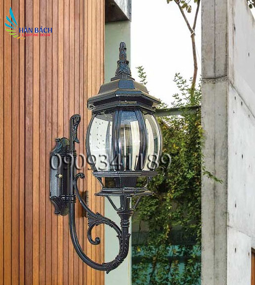 [HCM]Đèn vách tường gắn cột treo tường ngoài trời giả cổ