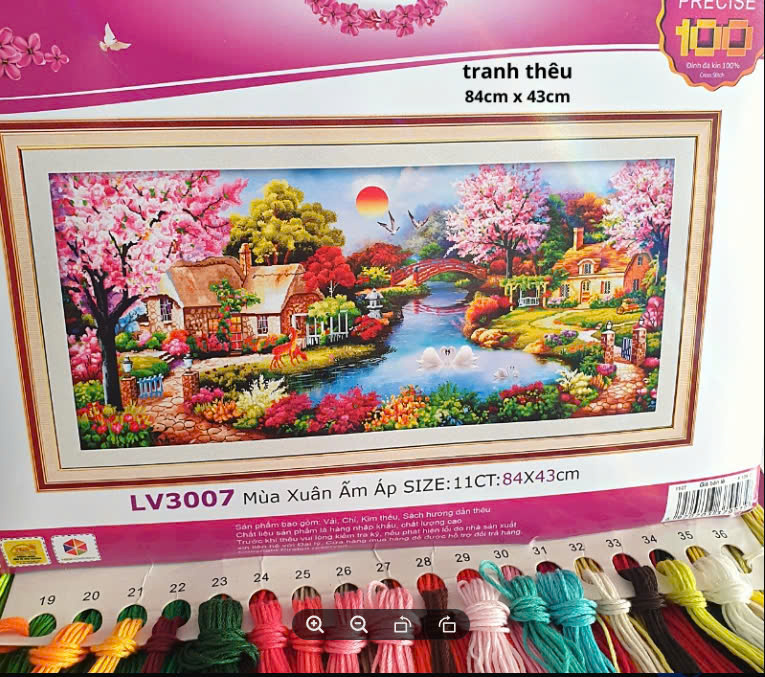Tranh thêu chữ thập tổ ấm YN2513-Ngọc Thịnh