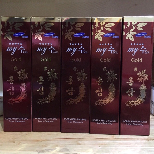 [HCM]Sữa Rửa Mặt Hàn Quốc Sâm Đỏ My Gold Gingseng