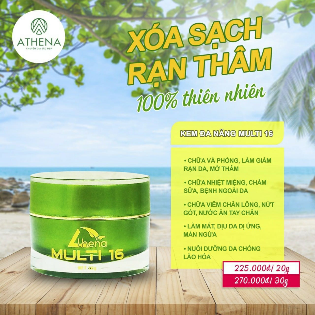 Kem multi 16 mẫu mới (hũ to 30g)