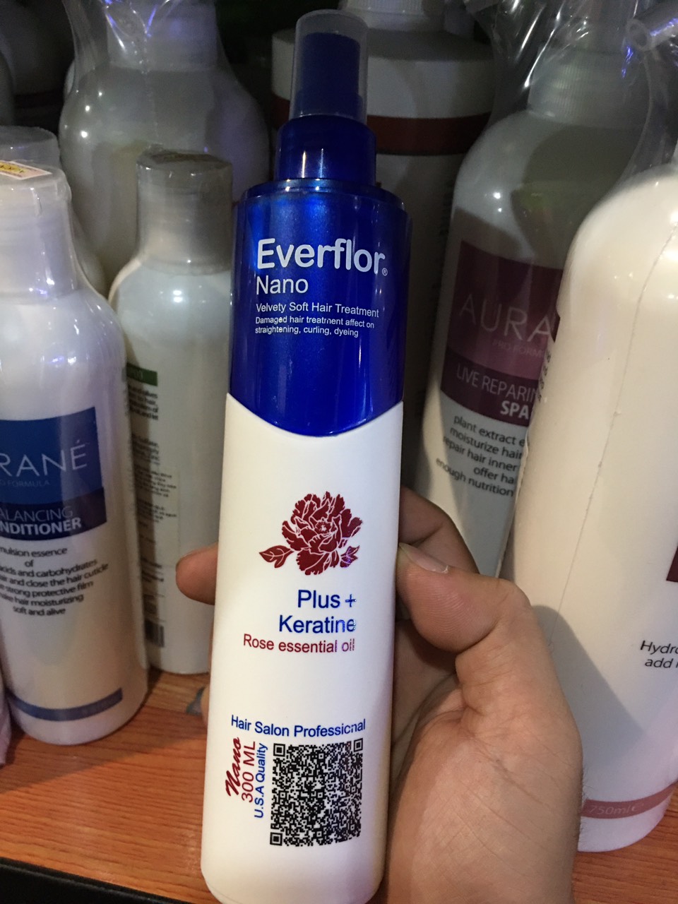[HCM]Xịt dưỡng tóc 2 pha vitamin Everflor Nano 300ml