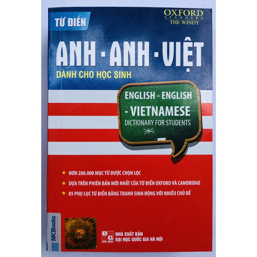 [HCM]Sách - Từ điển Anh – Anh- Việt dành cho học sinh