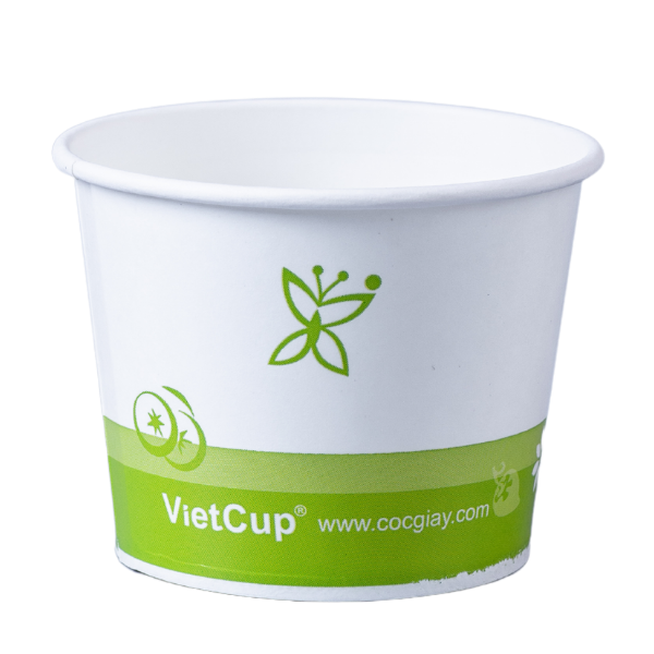 Cốc giấy Vietcup cốc kem 12oz dùng 1 lần - 360ml ( 100 cốc)