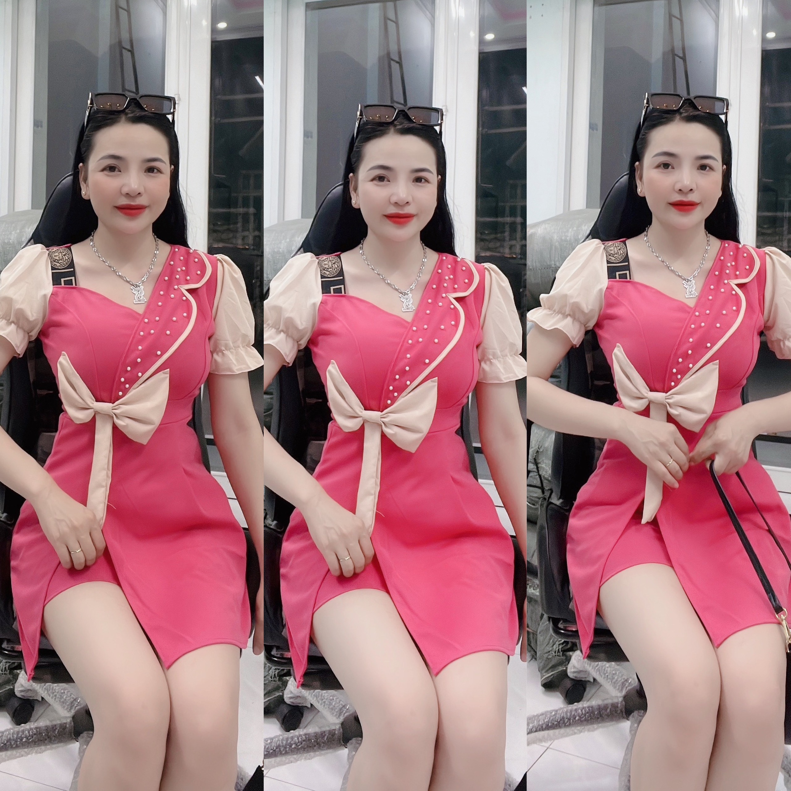 SÉT ÁO PHÔM DÀI KÈM QUẦN ĐÙI-MẶC TÔN DÁNG.AK14