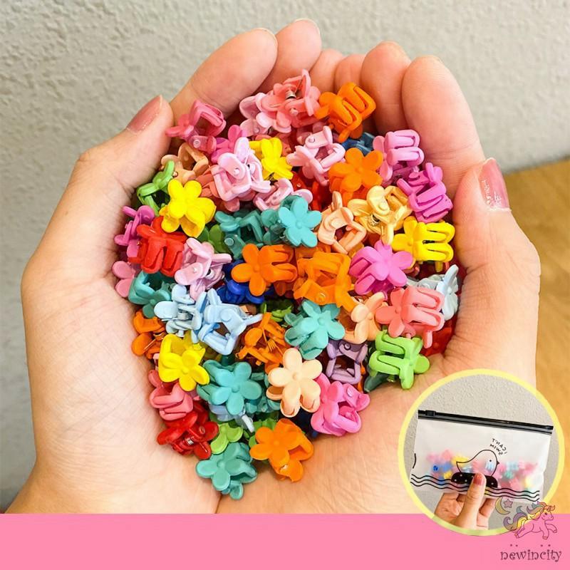 Set 50 Kẹp Tóc Càng Cua Mini Nhiều Màu Cho Bé Gái
