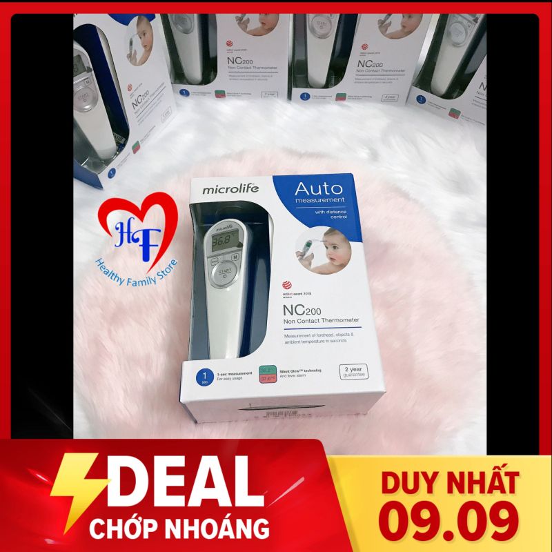 ✔ NHIỆT KẾ ĐIỆN TỬ HỒNG NGOẠI ĐO TRÁN MICROLIFE NC200 (Chính Hãng, Bảo Hành 2 Năm) – Hàng Có Sẵn