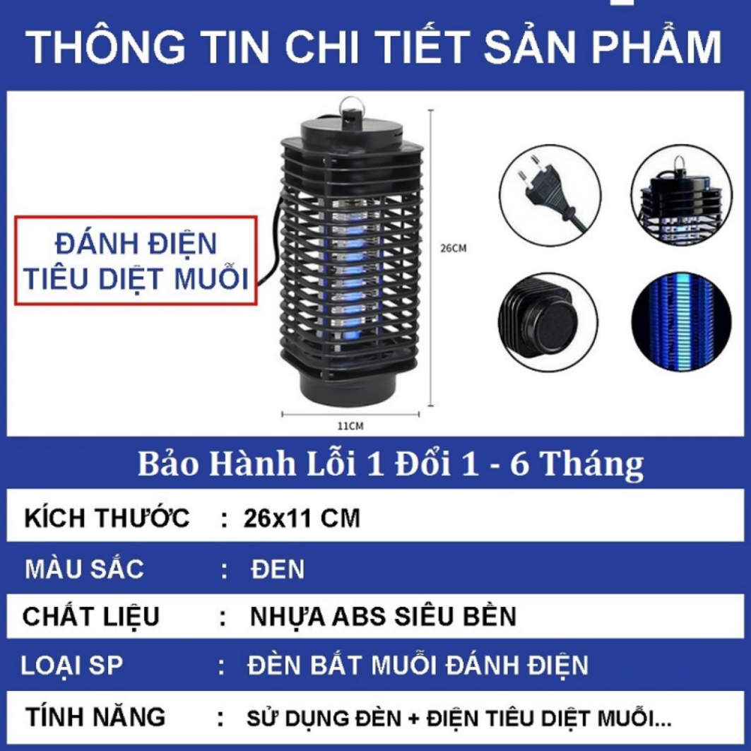 Đèn Bắt Muỗi Thông Minh sử dụng công nghệ Điện Quang Cao Cấp Chính Hãng, Máy Bắt Muỗi Thông Minh Công Nghệ Nhật Bản, Kiêm Đèn Ngủ, Chất Liệu Nhựa ABS Cao Cấp An Toàn Khi Sử Dụng