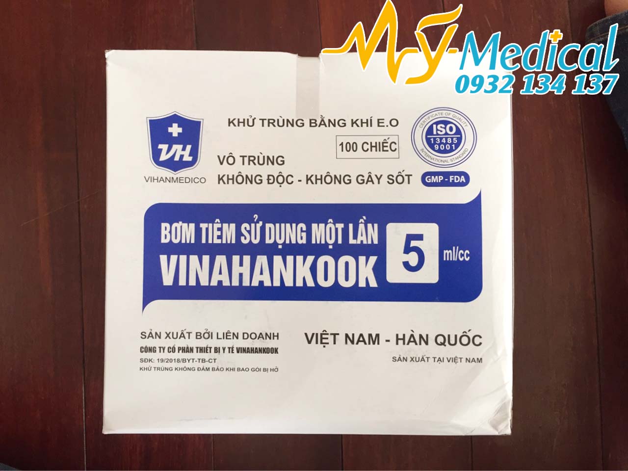 [HCM]Bơm tiêm sử dụng 1 lần 5ml/cc Vinahankook