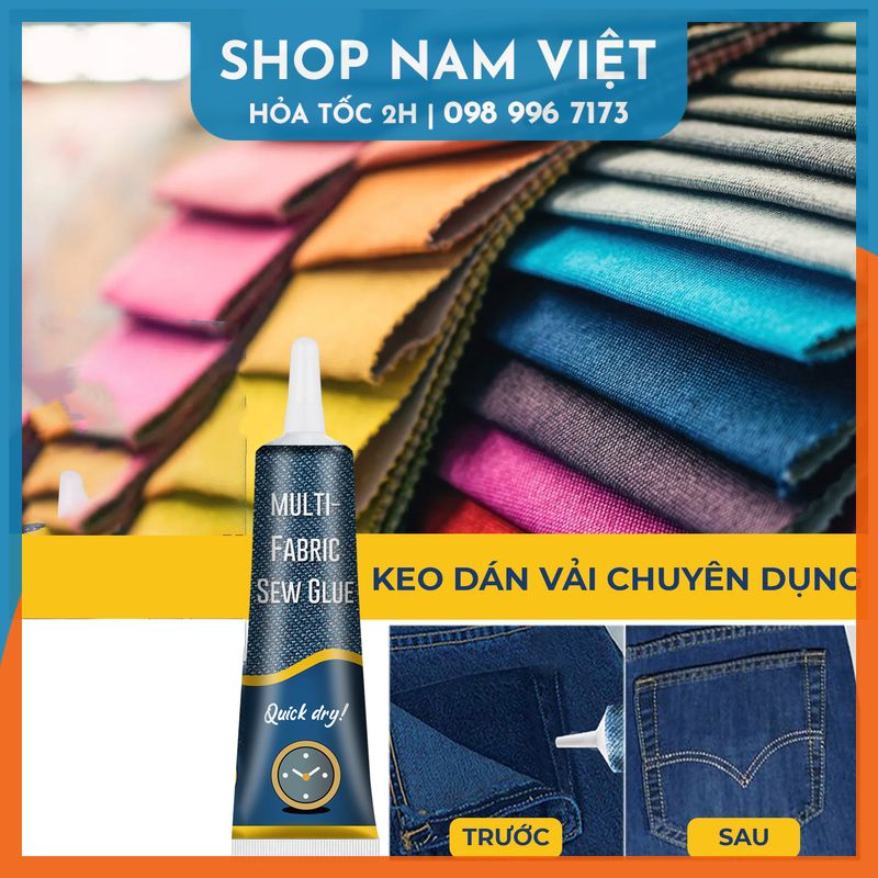 Keo dán vải chuyên dụng, dán vải jean, vải linen, cotton