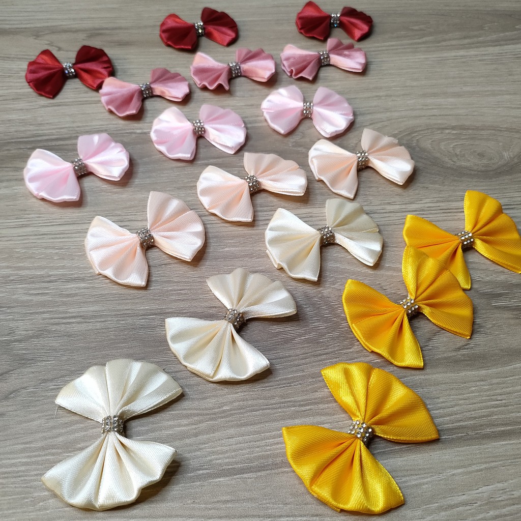 Nơ Trang Trí Đồ Handmade Size Nhỏ (nhiều màu 1 cái)