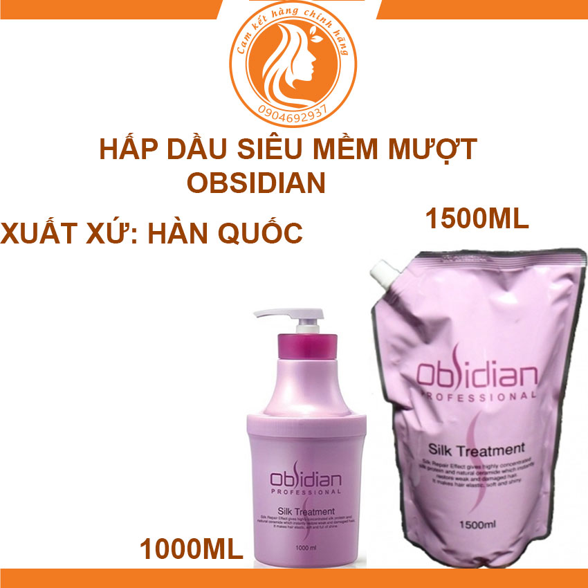 Hấp dầu siêu mềm mượt dành cho tóc hư tổn Obsidian