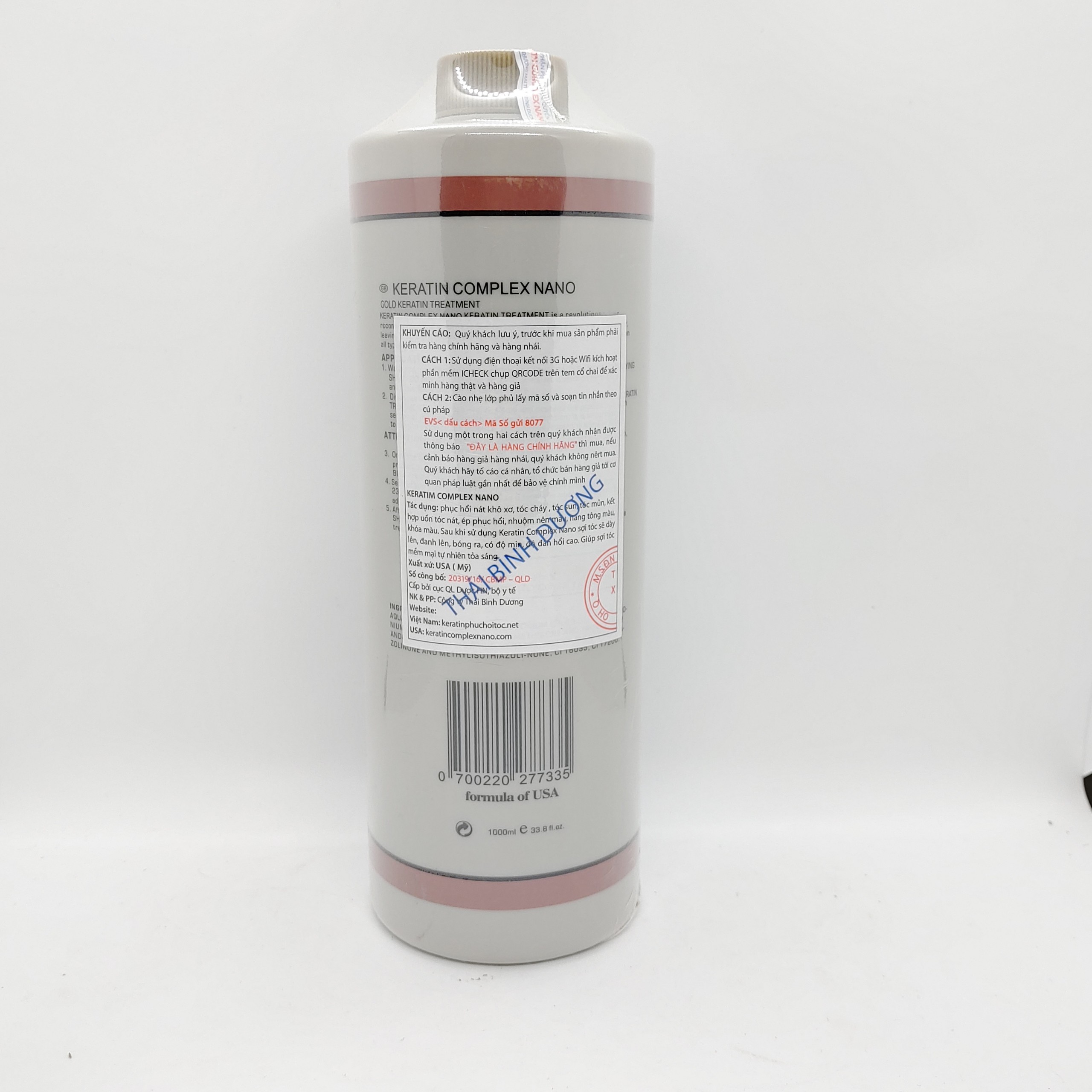 Hấp ủ tóc cao cấp keratin complex nano 1000ml