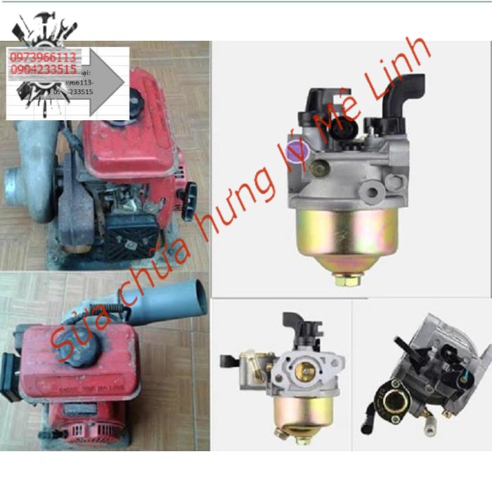 Chế máy bơm nước chạy xăng