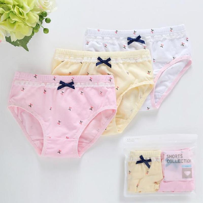 Nơi bán Set combo 06 quần lót bé gái, quần chip ren nơ cho bé gái 1-10 tuổi