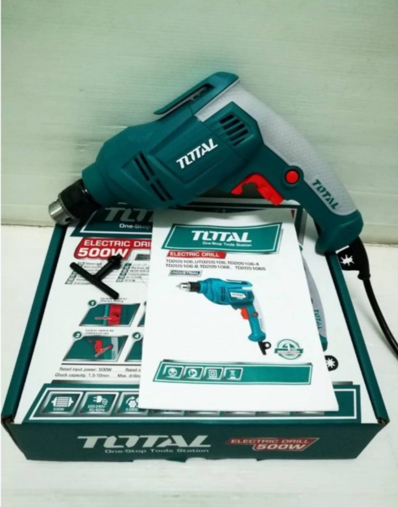 Máy khoan tốc độ cao 500W 10mm Total TD2051026E