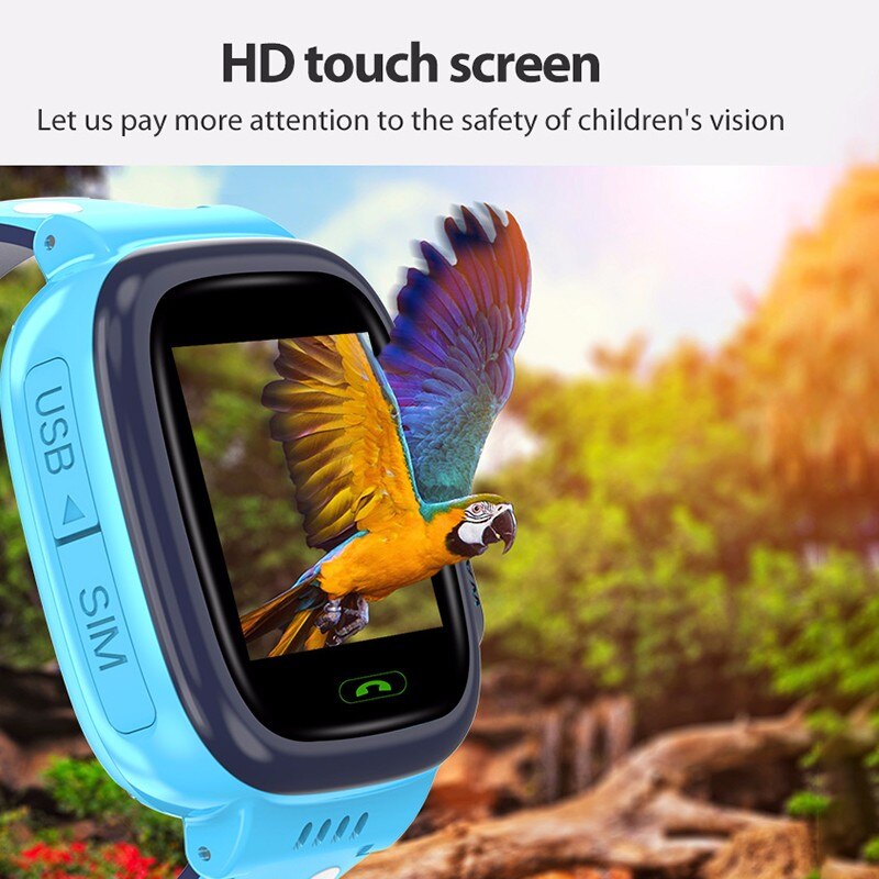 Đồng hồ thông minh trẻ em Y92 model, định vị chính xác LSB, WIFI, camera chụp ảnh từ xa, gọi 2 chiều và chống nước IP67 - 2 màu Xanh/Hồng, techboy