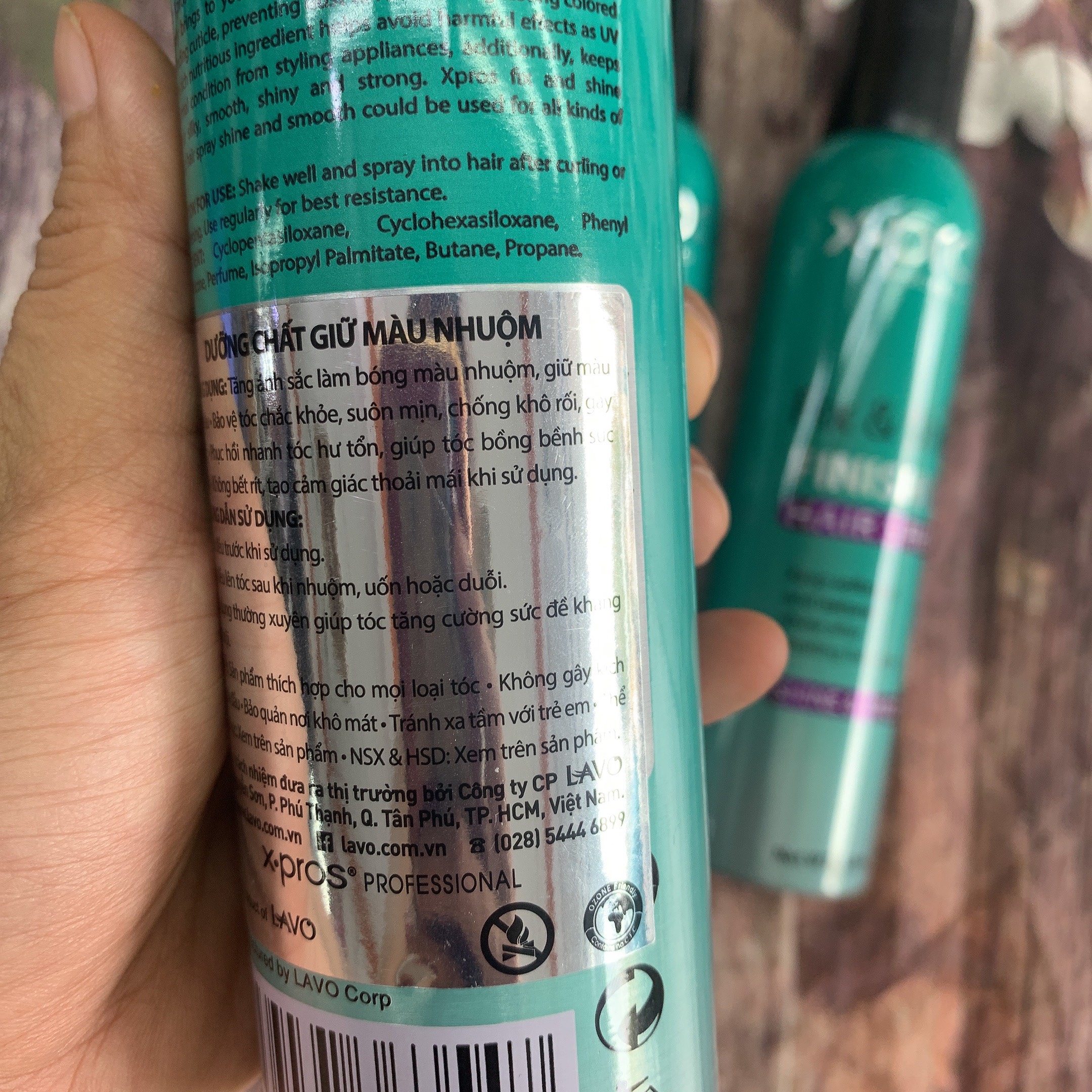 Xịt dưỡng chất giữ màu bóng tóc X.pros siêu mượt 320ml