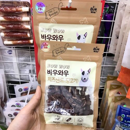 [CHÍNH HÃNG] SNACK BOWWOW PHÔ MAI THỊT CỪU CHO CHÓ 100G