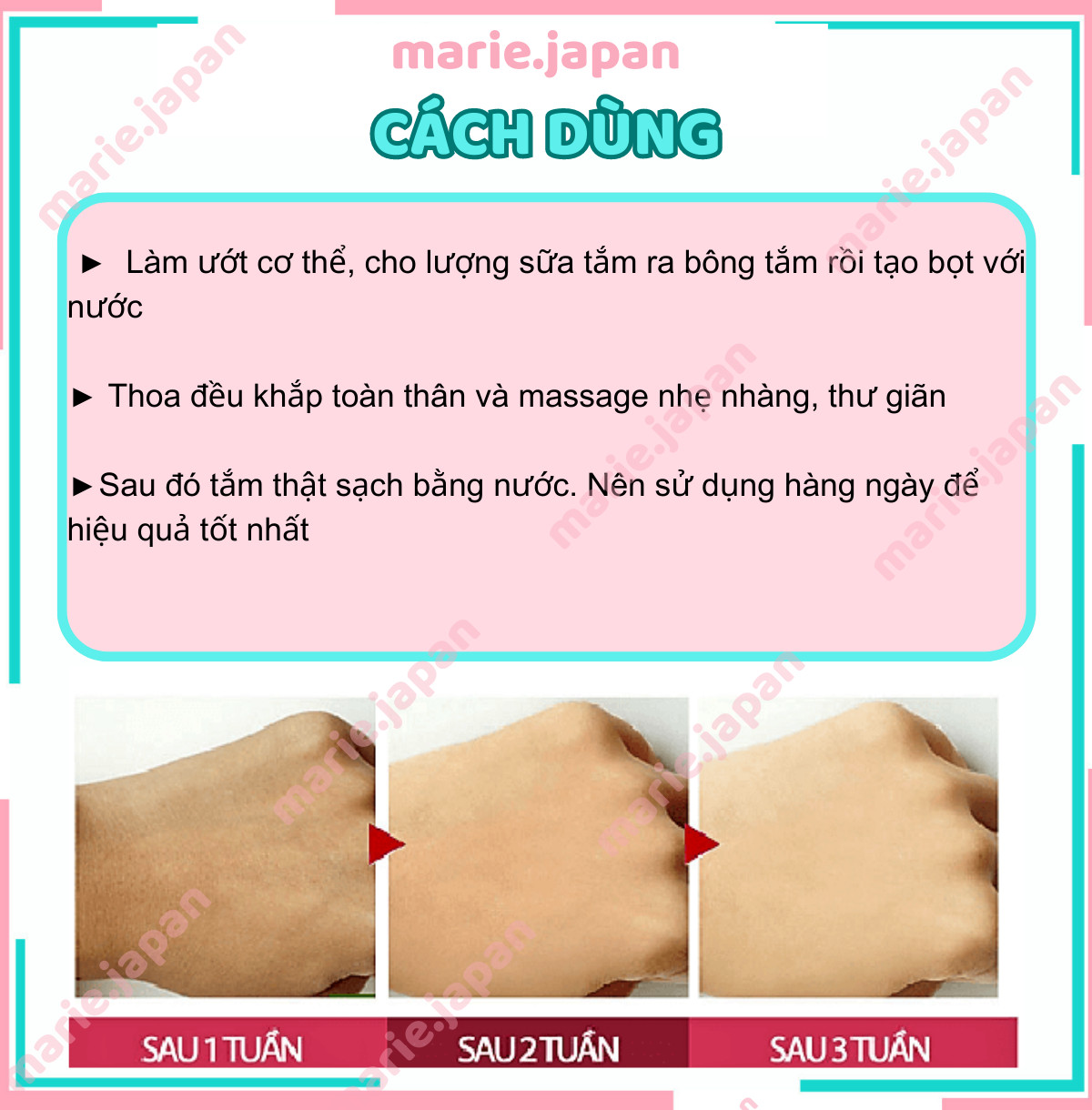 Sữa Tắm Trắng Da Hạt Ý Dĩ Hatomugi 800ml