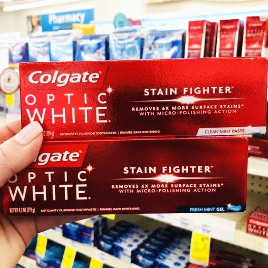 Kem đánh răng siêu trắng Colgate Optic White 119g