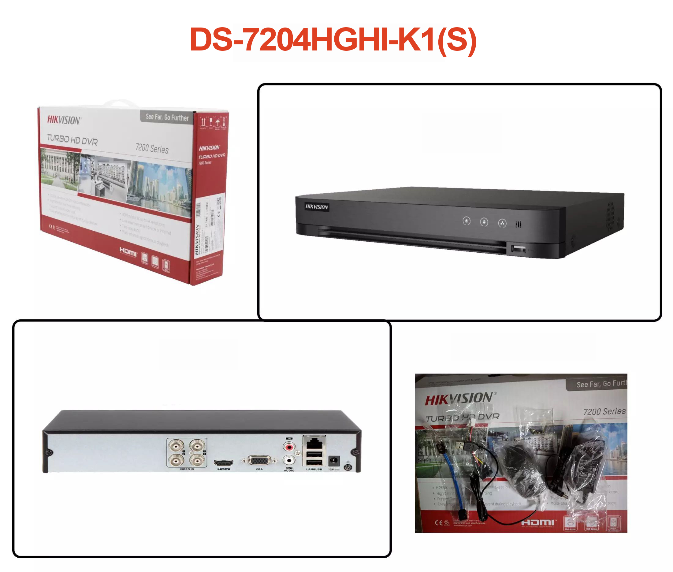 Trọn Bộ Camera 4 Mắt Hikvision 2.0MP Full HD - Bộ 4 Camera Hikvision