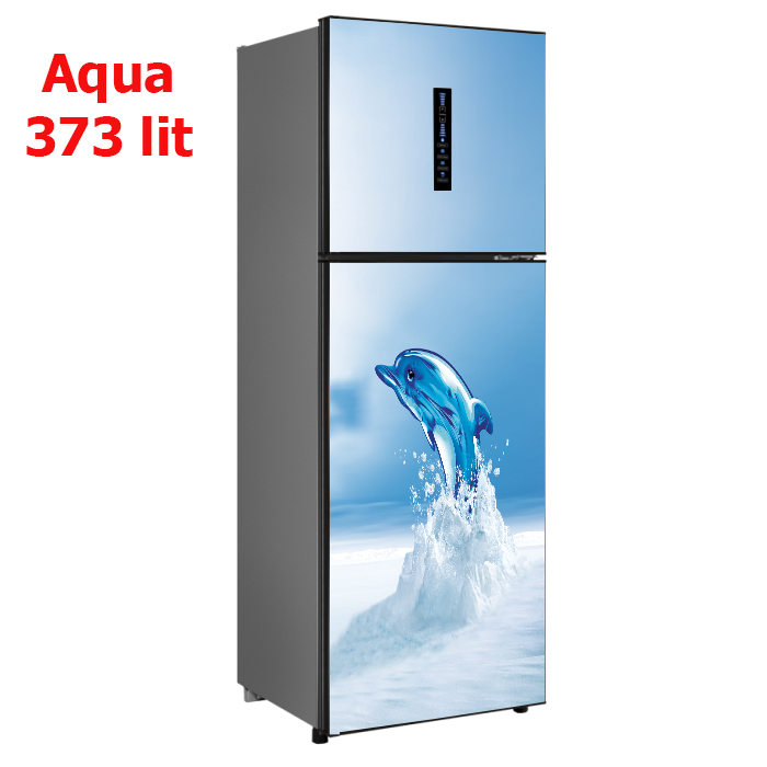 [HCM]Decal dán trang trí tủ lạnh hình Cá heo 3D - dành cho tủ cao dưới 1m1. Decal in trên chất liệu PVC  có keo sẵn ở mặt sau chỉ cần lột ra và dán.