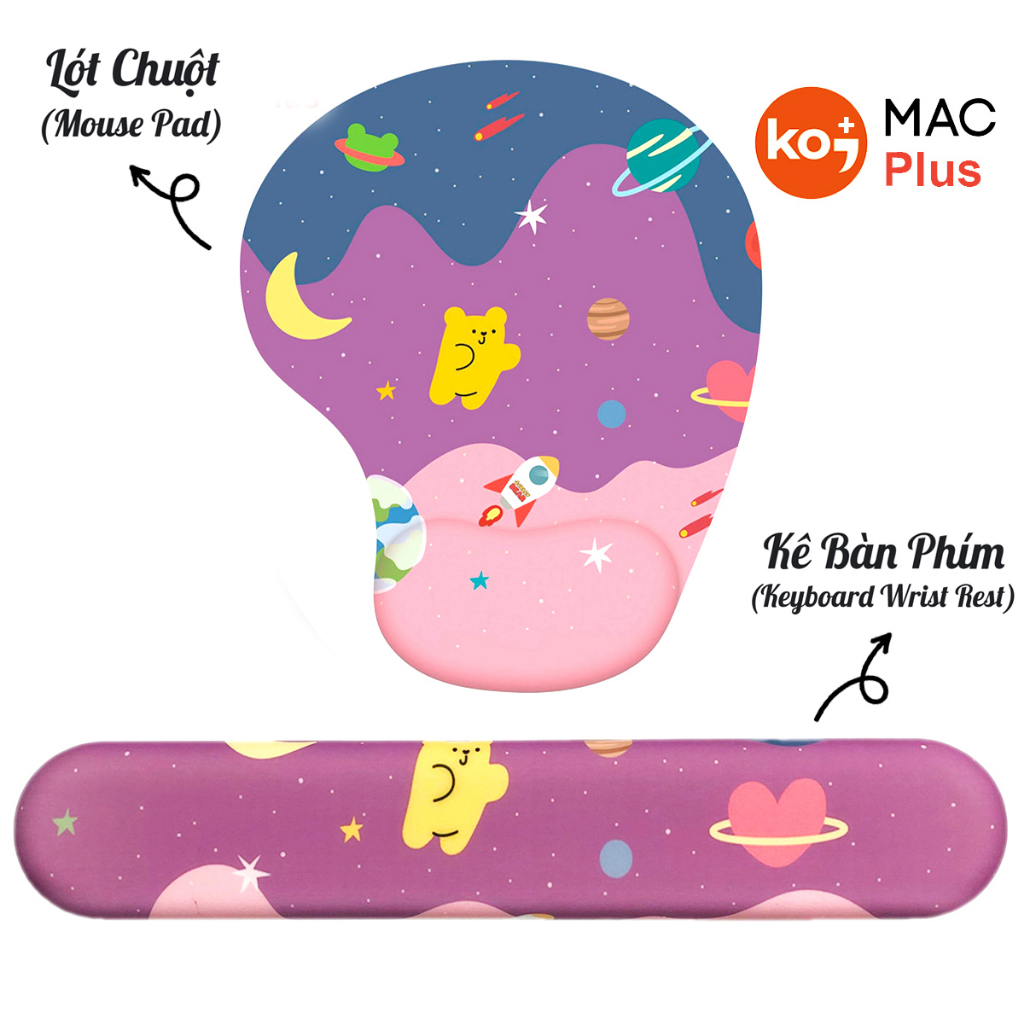 Galaxy silicone pad keyboard mouse pad