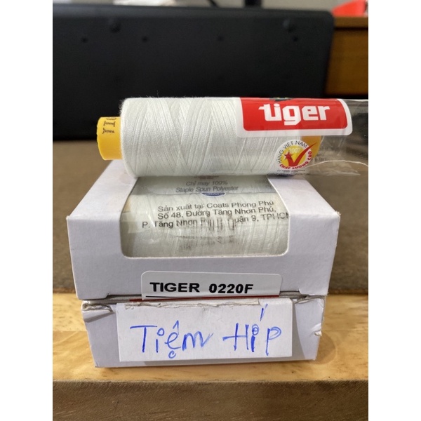 Chỉ may Tiger lõi nhỏ - tông trắng đen