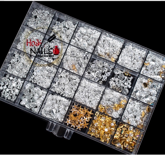 Hộp đựng đá 3-5 tầng - phụ kiện Nail