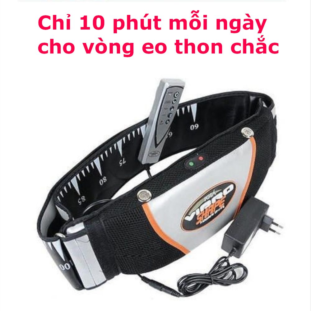 Máy massage giảm mỡ bụng Vibro- Đai mát xa đốt mỡ giúp eo thon săn chắc.