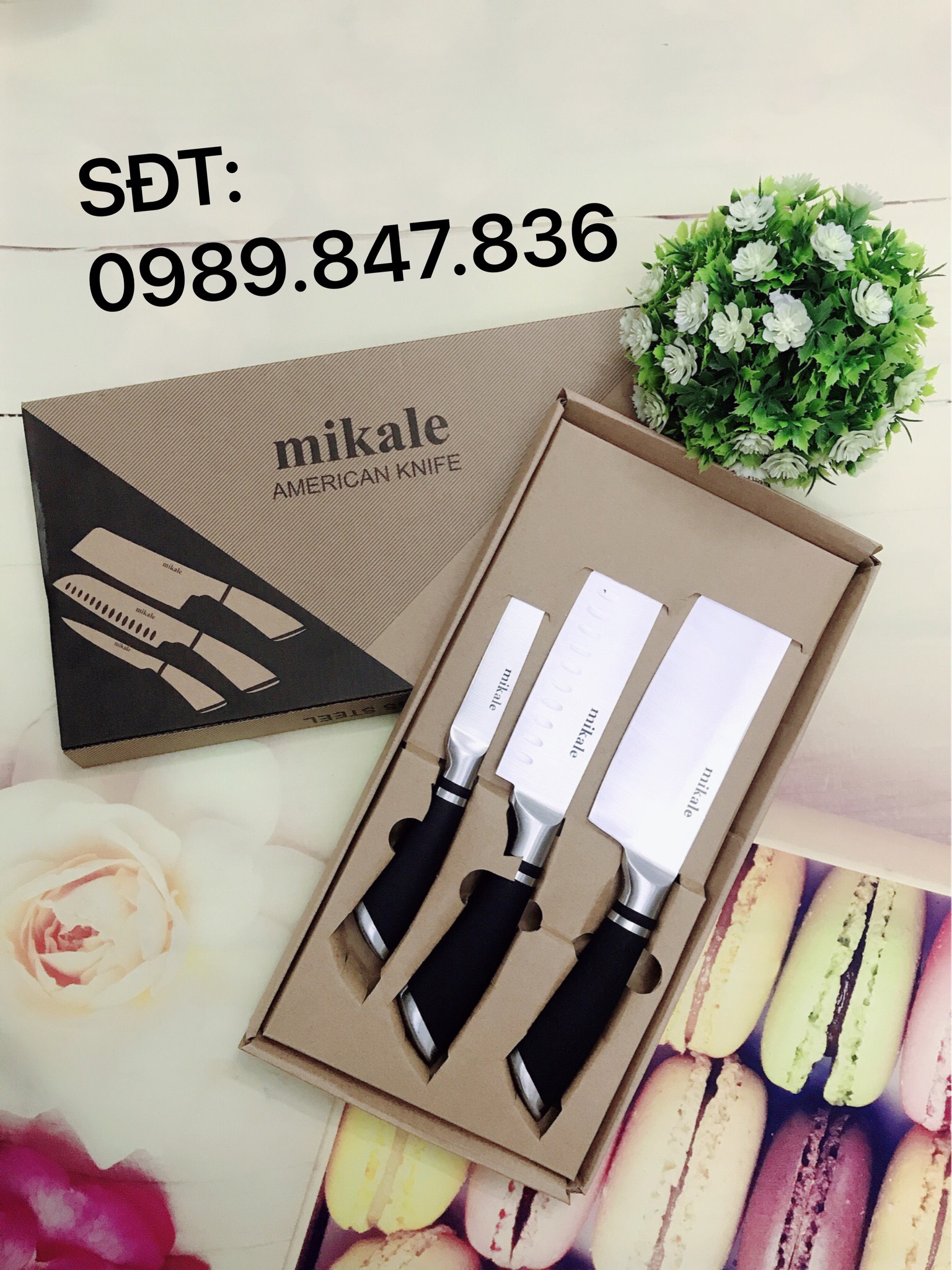 Set 3 dao làm bếp MIKALE Nhật Bản