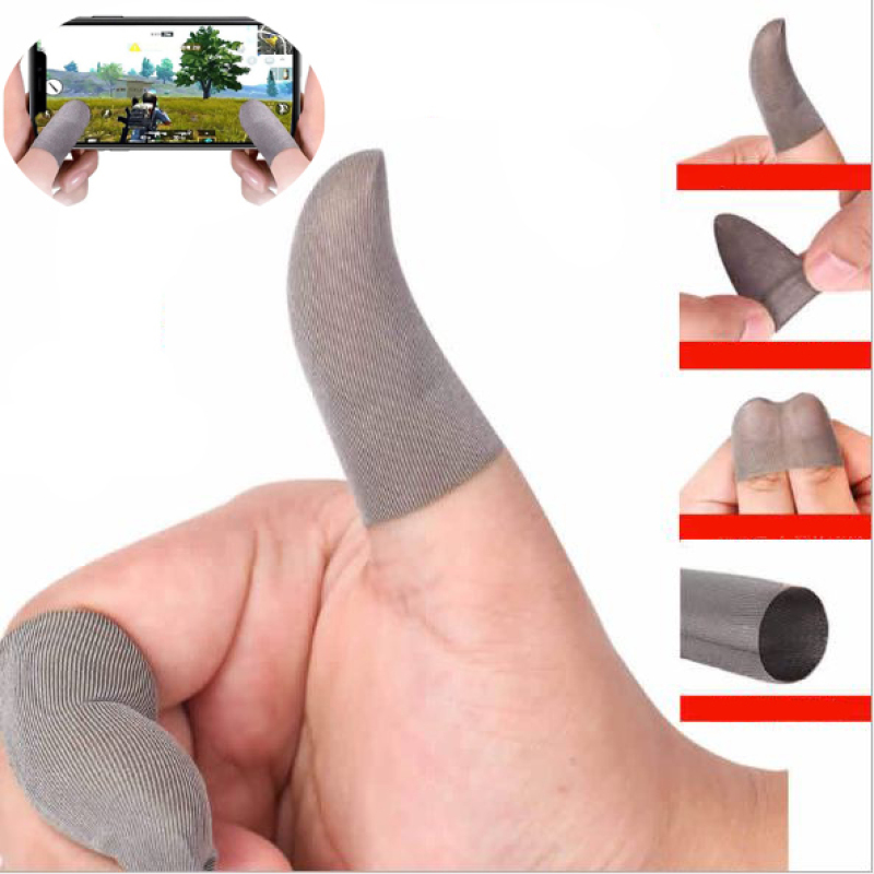 [VER2 SỢI BẠC MỎNG NHẸ CAO CẤP] Bao đầu ngón tay chuyên dụng chơi game mobile chống trơn trượt mồ hôi tay tháo tác dễ dàng - Găng tay chơi game - Ngón tay chơi game