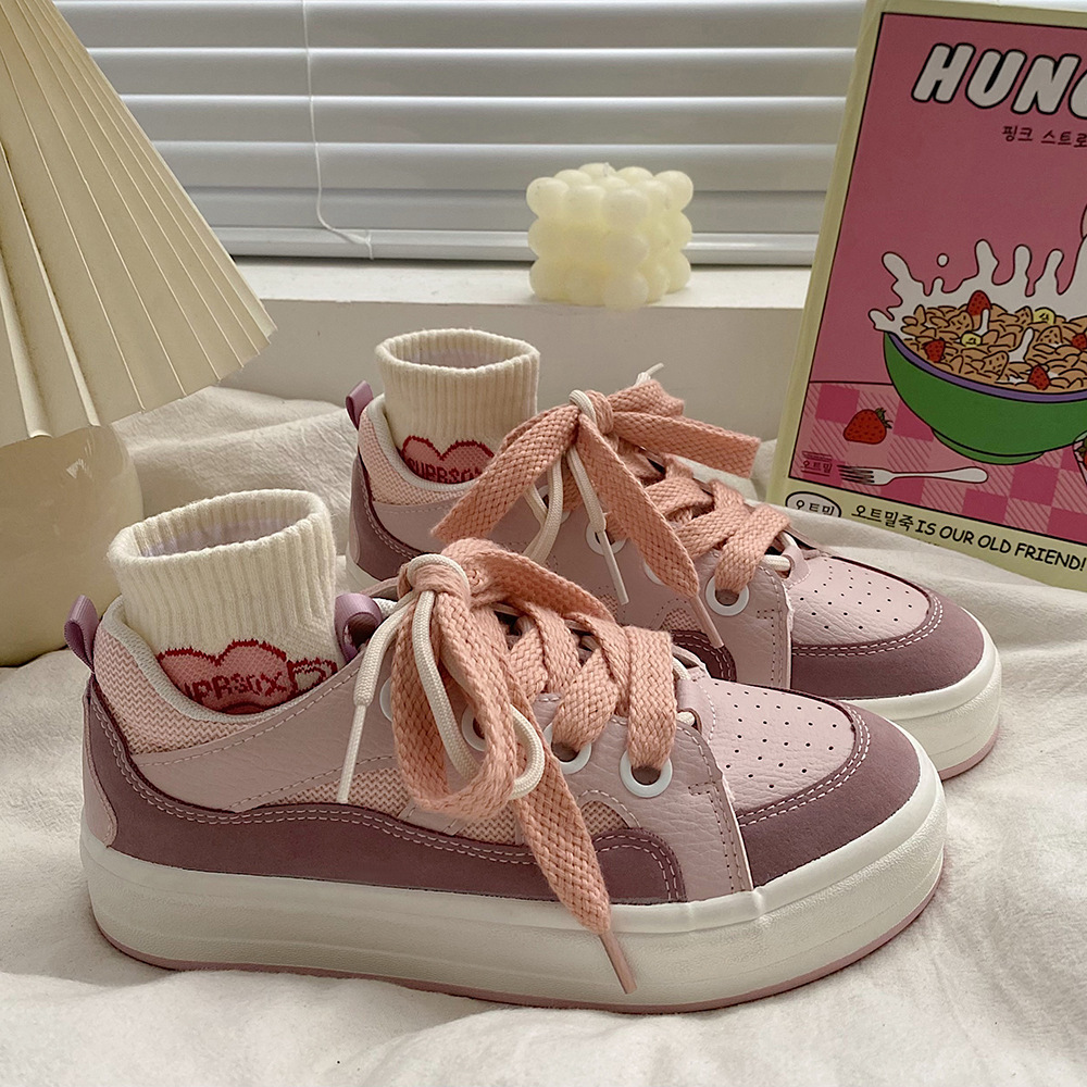 Giày thể thao nữ hồng hồng đỏ