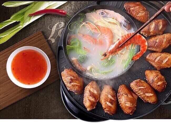 NỒI LẨU NƯỚNG 2 TRONG 1