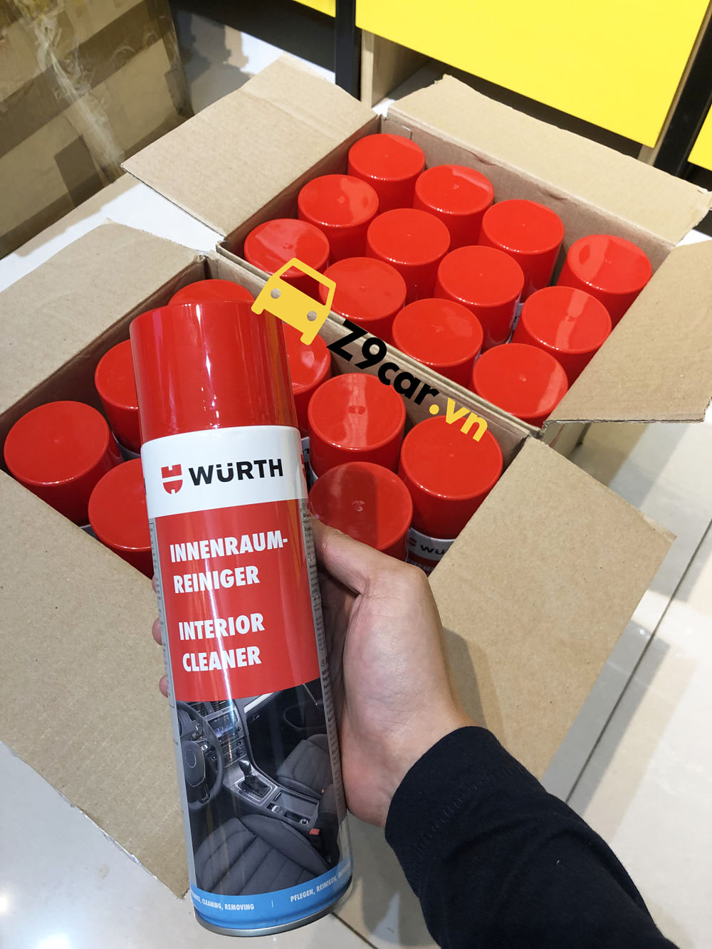 Vệ sinh nội thất Wurth Interior Cleaner dạng bọt BẢN MỚI 2022