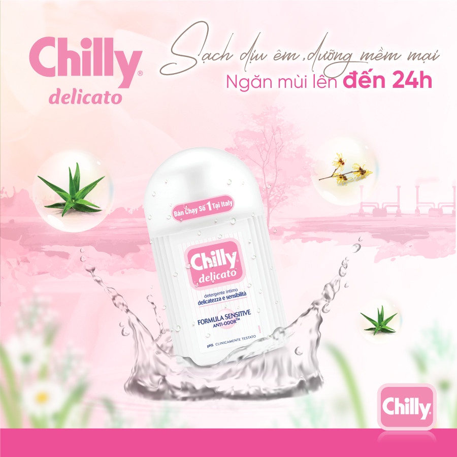 Dung Dịch Vệ Sinh Phụ Nữ Chilly 200ml
