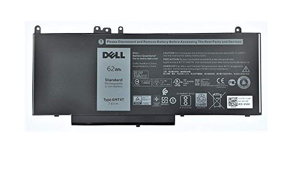 PIN Dell Latitude E5470 E5570 (7.6V 62W) 6MT4T