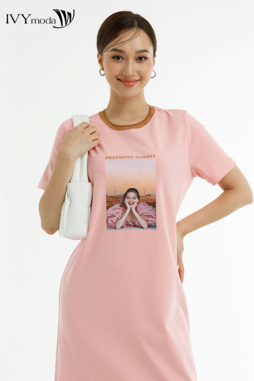 Đầm thun dáng suông IVY moda MS 42B9201