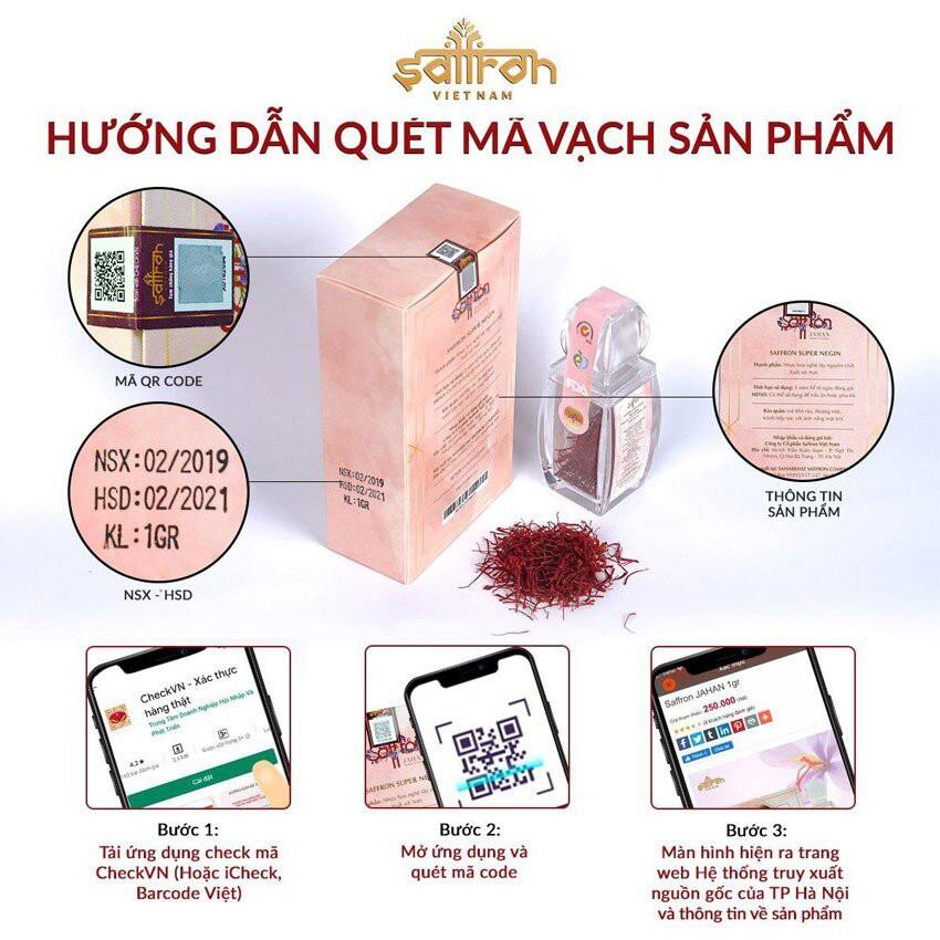 Nhụy hoa nghệ tây saffron jahan 0,5gr