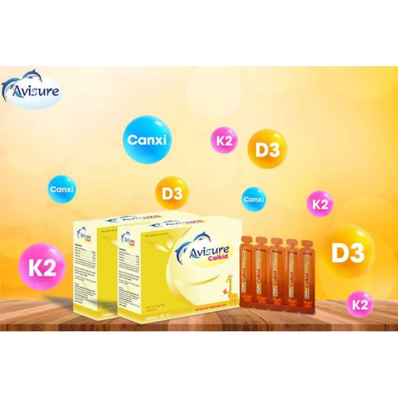 Avisure Calkid - Canxi nano cho trẻ (Hộp 30 ống)