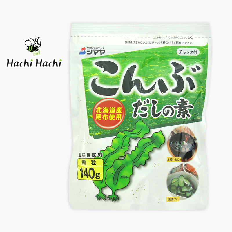 Bột nêm Dashi tảo bẹ Kombu Shimaya 140g - Hachi Hachi Japan Shop