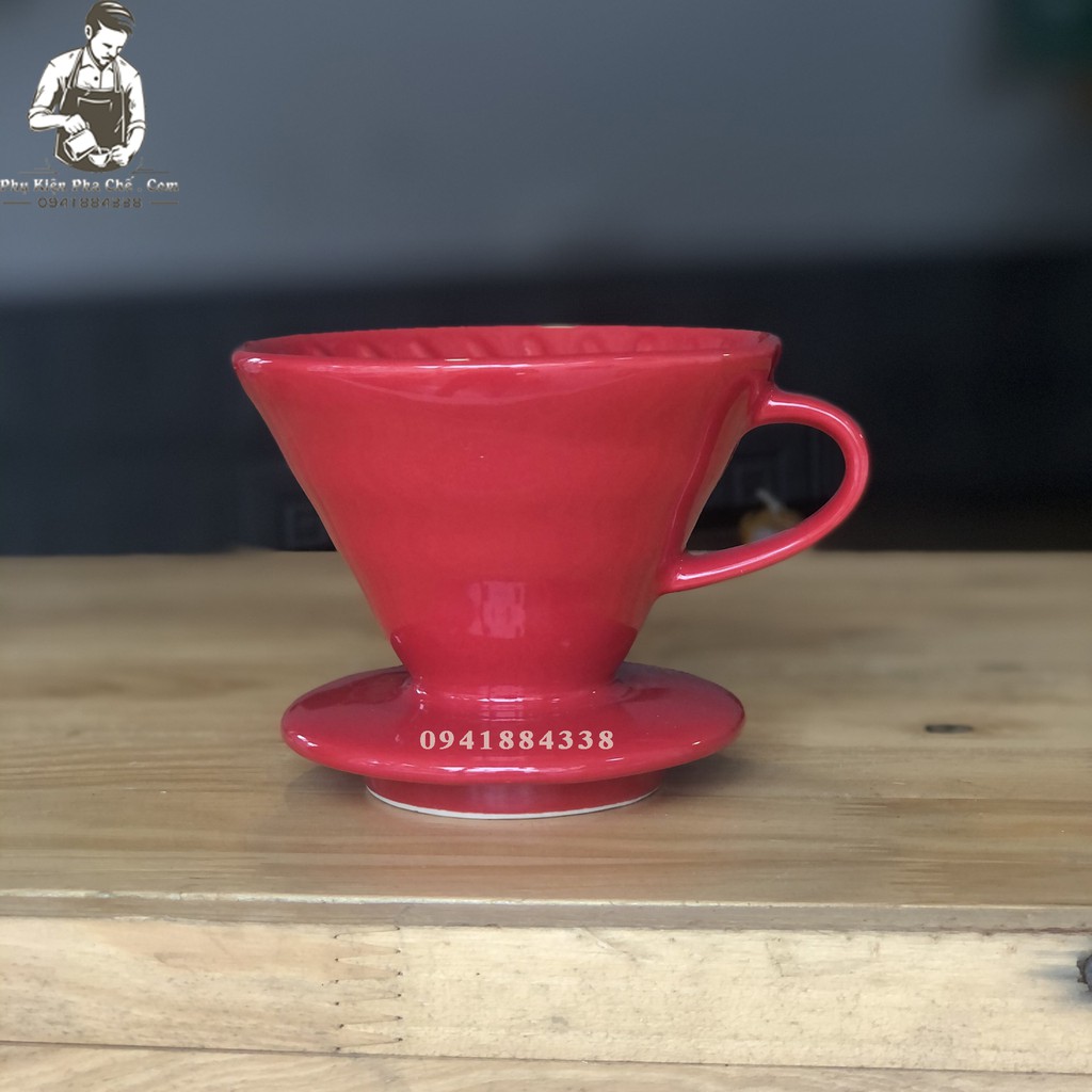 Bộ Bình Pha Cà Phê Drip V60 Phễu Sứ
